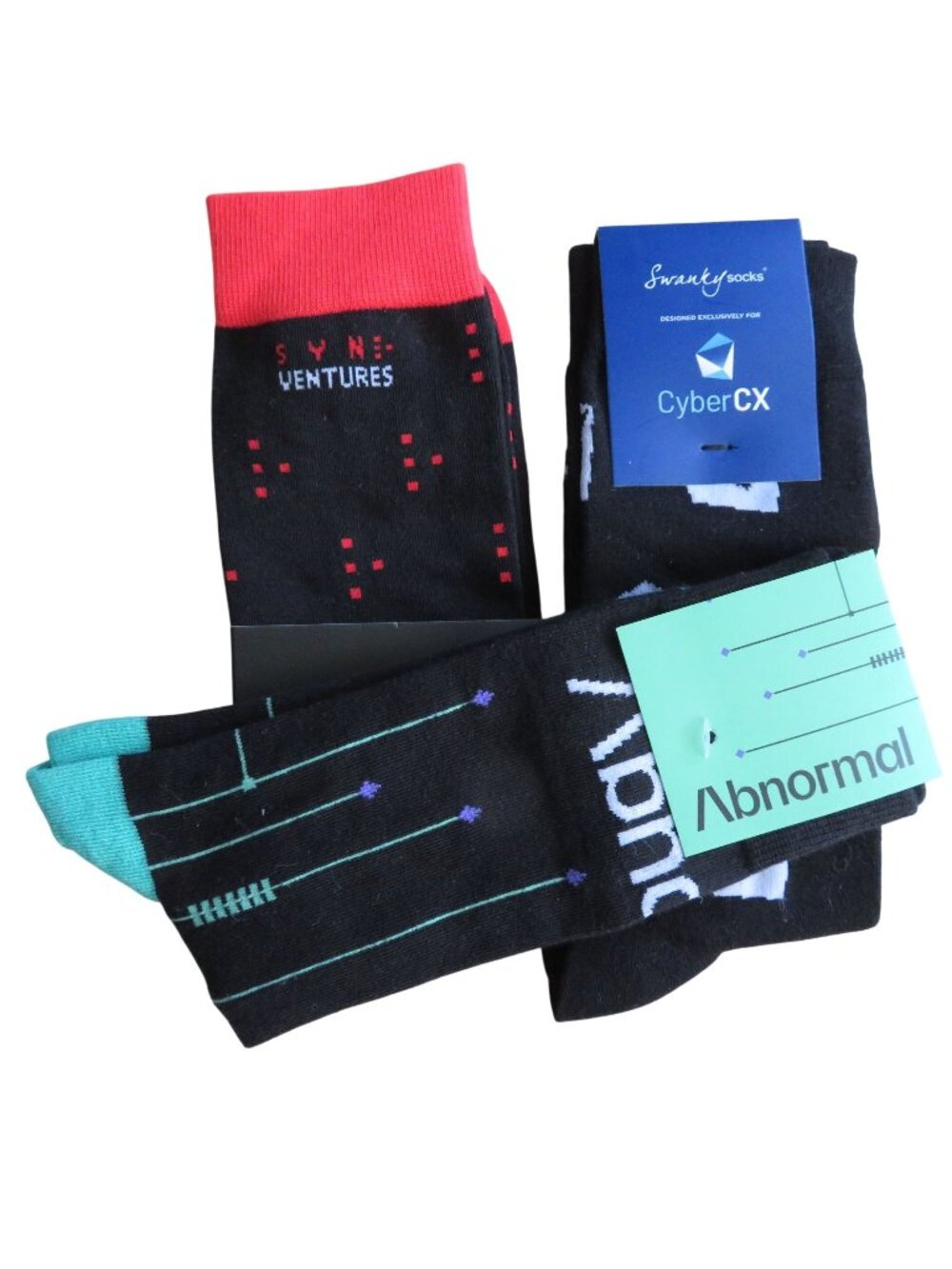Lot of 3 New Designer Socks Cotton Bamboo Blend One Size Fits Most
